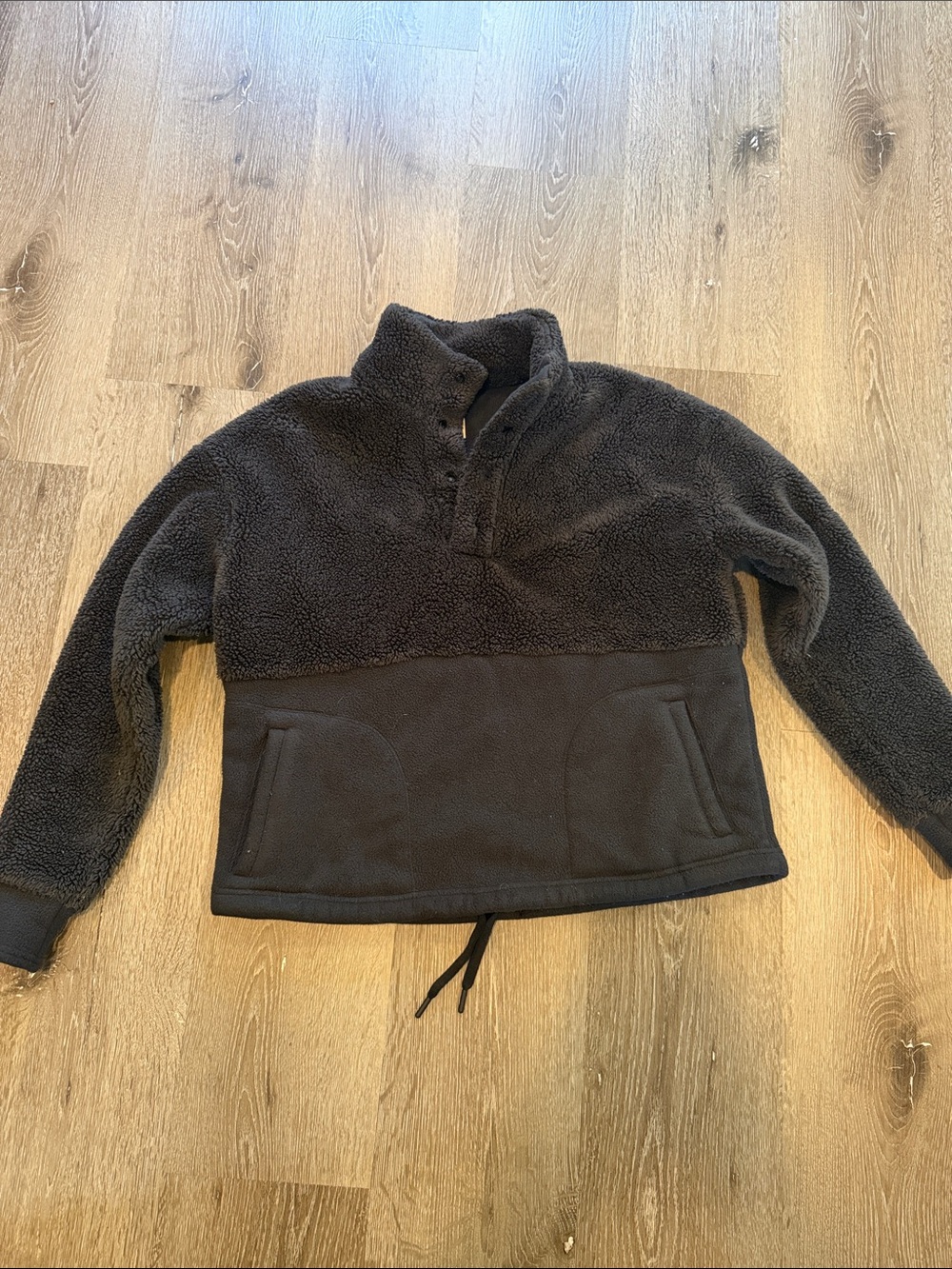 all in motion Dark Gray Sherpa Fleece Pullover